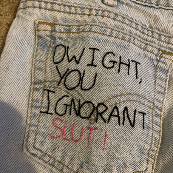 The Office hand embroidered jeans - Picture 5 of 6